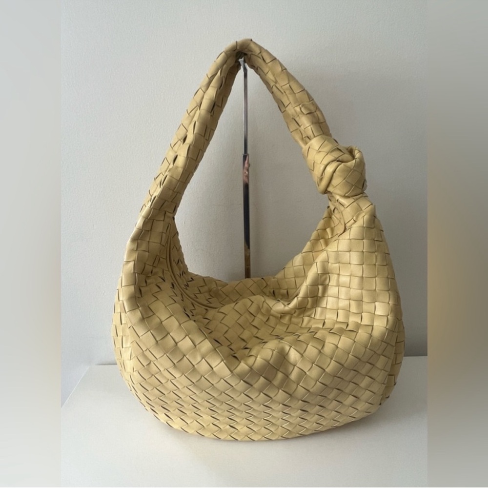 Bottega Veneta Nappa Intrecciato Medium Jodie Hobo Handbag Bag, Tapioca